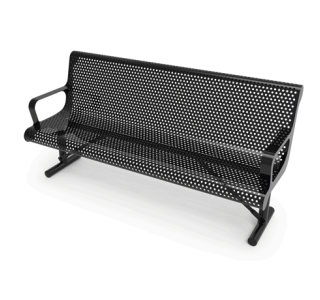 Rivendale Contour Bench with Back and Arm