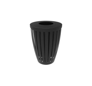 Rivendale Downtown Tapered Trash Receptacle with Flattop