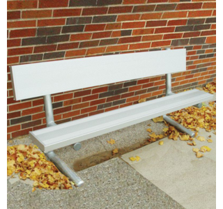 Portable Bench with Aluminum Plank Seat and Back