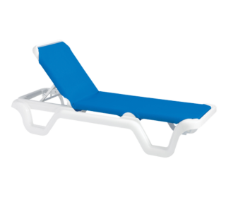 Marina Adjustable Sling Chaise Lounge without Arms