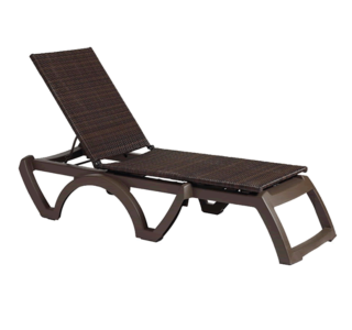 Java All-Weather Wicker Chaise Lounge