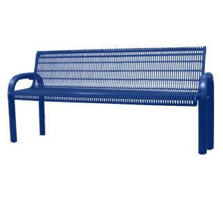 Grand Contour Series Park Bench with Back