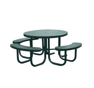 Champion Series Round Picnic Table with 3 Seats - Free Standing - 4' Top