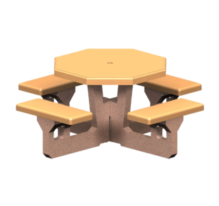 Concrete Octagon Top Table