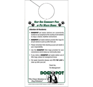 Dogipot Informational Door Hangers