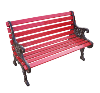 Renaissance Bench with Aluminum Slat Seat and Back