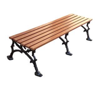 Woodland Backless Bench with Recycled Plastic Slat Seat