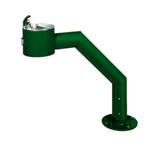 Barrier Free Contemporary Metal Pedestal Drinking Fountain with Standard Valve System