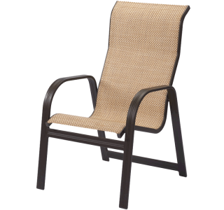 Cabo Sling High Back Dining Arm Chair