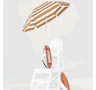 Fiberglass Lifeguard Umbrella with Acrylic Top