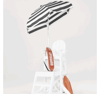 Steel Lifeguard Umbrella with Acrylic Top