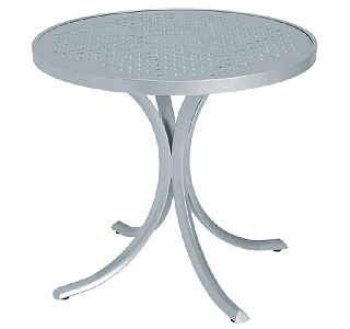 Boulevard Patterned Aluminum 30" Round Dining Table