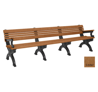 Cambridge Backed Bench with Arms