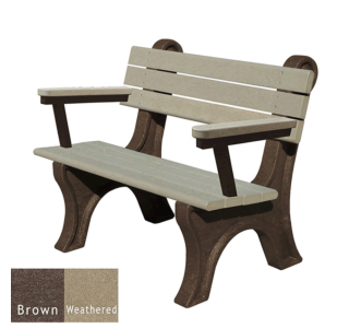 Park Classic Backed Bench with Arms